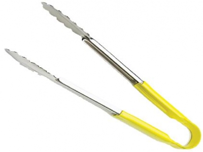 Pegador Inox - 30 cm - Cor: Amarelo