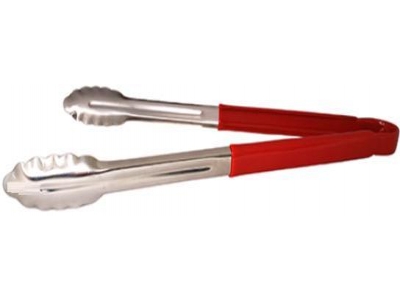 Pegador Inox - 40 cm - Cor: Vermelho