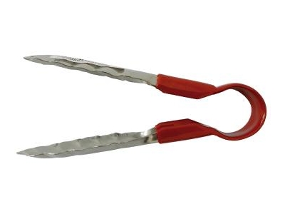 Pegador Inox - 16 cm - Cor: Vermelho