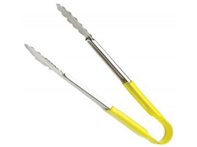 Pegador Inox - 24 cm - Cor: Amarelo