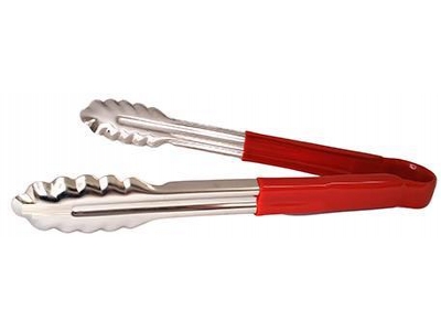 Pegador Inox - 30 cm - Cor: Vermelho